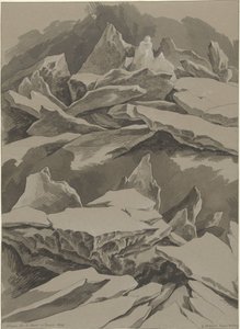 Eisschollen auf der Maas, Januar 1809