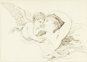 Liegende Venus mit Cupido von David Pièrre Giottino Humbert de Superville