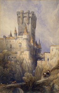 Alcazar, Segovia, Spanien, 1836 von David Roberts