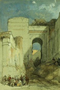 Ein altes maurisches Tor, Granada, 1883