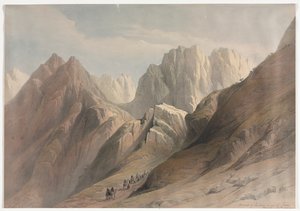 Aufstieg des unteren Sinai-Gebirges von David Roberts