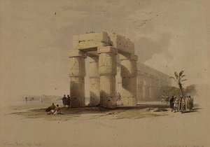 In Luxor, Theben, Oberägypten, aus "Ägypten und Nubien", Bd.1