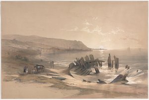 Kaiphas blickt auf den Berg Karmel, 1839 von David Roberts
