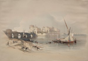 Zitadelle von Sidon, 1839 von David Roberts