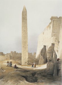 Ägypten, Obelisk im Tempel von Luxor von David Roberts