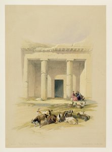 Eingang zu den Höhlen von Bani Hasan, aus Ägypten und Nubien, Bd. 1
