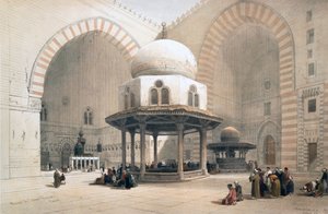 Innenraum der Moschee des Sultans al-Ghuri, Kairo, Ägypten, 19. Jahrhundert von David Roberts