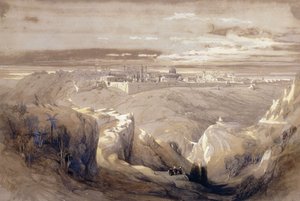Jerusalem von der Straße nach Bethanien