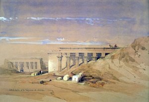 Seitenansicht des Tempels namens Typhonaeum in Dendera, Ägypten, 19. Jahrhundert