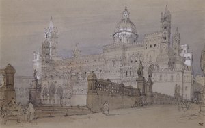 Kathedrale von Palermo, 1854 von David Roberts