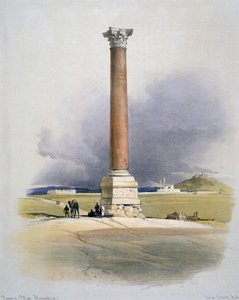 Pompeius-Säule, Alexandria: Rote Granitsäule, errichtet zu Ehren von Diokletian