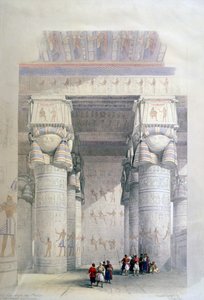 Portikus des Tempels von Dendera, 19. Jahrhundert von David Roberts