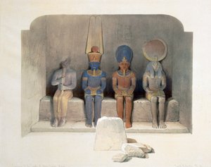 Heiligtum des Tempels von Abu Simbel, Ägypten, 19. Jahrhundert
