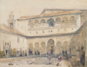 Der Myrtenhof, Alhambra (oder Myrtenhalle, Alhambra) 1833