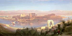 Die Insel Philae, Nubien von David Roberts