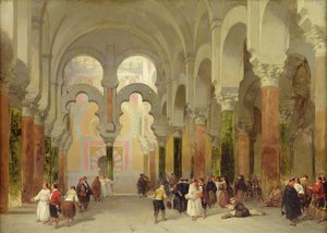 Das Heiligtum des Korans, Moschee in Córdoba, 1849 von David Roberts