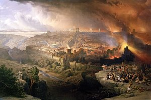 Die Belagerung und Zerstörung Jerusalems durch die Römer unter dem Kommando von Titus, A.D. 70