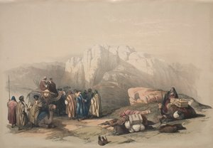 Grab von Aaron, Gipfel des Berges Horeb, 1839 von David Roberts