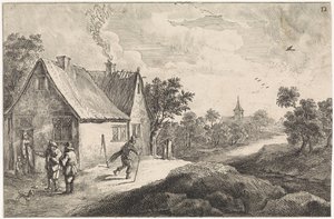 Bauerngehöft mit Figuren