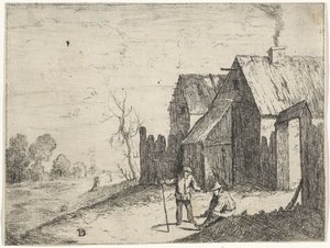 Zwei Bauern im Gespräch von David Teniers (II)