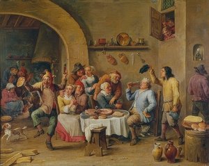 Der König trinkt (Le Roi Boit) von David Teniers the Elder