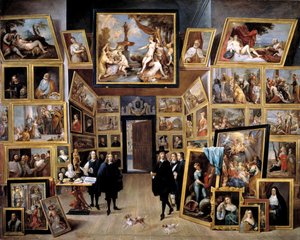 Erzherzog Leopold Wilhelm in seiner Galerie in Brüssel, 1647-1651 von David Teniers the Younger