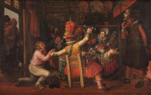 Die Trauer des Bauern von David Vinckboons (I) (workshop of)