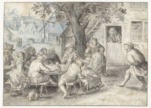 Festliche Bauern, Soldaten und Huren von David Vinckboons (I)