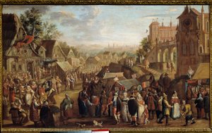 Die Kirmes. Fest in einem Dorf von David Vinckeboons