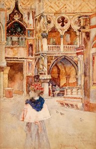 Porta della Carta, Eingang zum Dogenpalast, Venedig