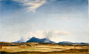 Herbstwolken, die Ochil Hills, ca. 1930 von David Young Cameron