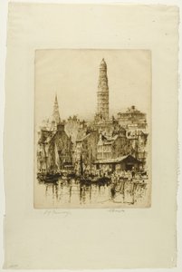 Greenock Nr. 1, Platte dreizehn aus dem Clyde-Set von David Young Cameron