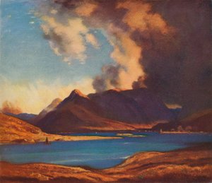 Die Schatten von Glencoe, 1925 von David Young Cameron