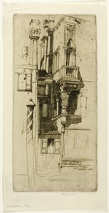 Tintorets Haus, Tafel sechs aus der Norditalienischen Serie von David Young Cameron