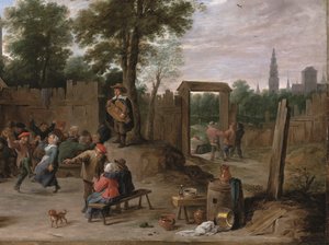 Dorffest in der Nähe von Antwerpen von David the Younger Teniers