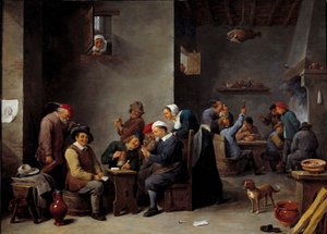 Kabarett-Interieur. Das Kartenspiel von David Teniers the Younger