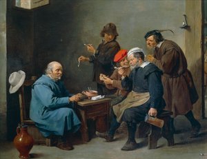Mann mit weißem Hut