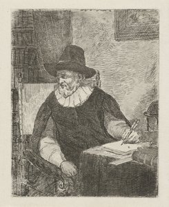 Mann in einem Studierzimmer von David van der Kellen