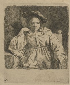 Sitzendes Mädchen