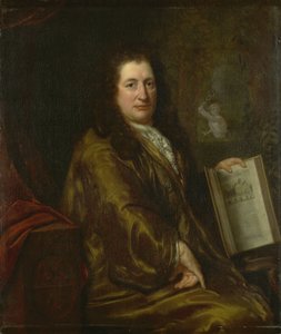 Porträt von Caspar Commelin, Buchhändler, Zeitungsverleger und Autor der offiziellen Geschichte von Amsterdam 