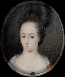 Miniatur von Hedvig Sofia, Prinzessin von Schweden, um 1700