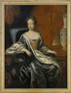 Porträt von Hedwig Eleonora von Holstein-Gottorp, Königin von Schweden von David von Krafft