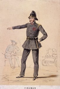 Ein Feuerwehrmann, 1855 von Day and Son
