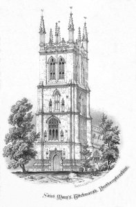 Saint Marys, Titchmarsh, Northamptonshire, um 1850er