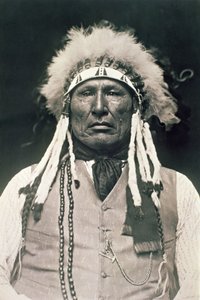 Wooden Leg, Krieger der Northern Cheyenne, der 1876 in der Schlacht am Little Bighorn kämpfte von DeLancey W. Gill