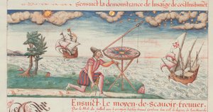Illustration aus Les premieres uvres de Jacques de Vaulx, pillote en la marine, 1583 von De Vaulx