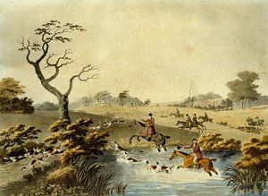 Mittag, Fuchsjagd, graviert von J.H. Clarke und F. Jeakes von Dean Snr. (after) Wolstenholme