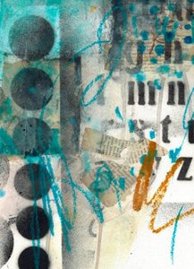 Abstrakte Graffiti-Schichten von Deb Chaney
