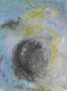 Gedämpftes Blau-Grau-Abstrakt