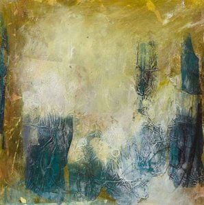 Texturiertes Türkis Gold von Deb Chaney